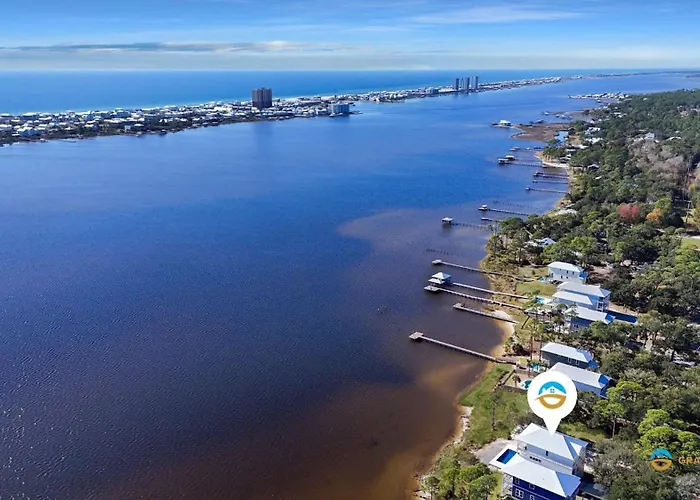 Waterfront Luxury For 10 Pool Fireplace Gulf Shores